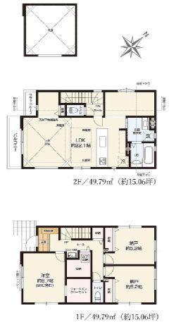 【2号棟】磯子区新築戸建2台駐車可LDK22帖以上