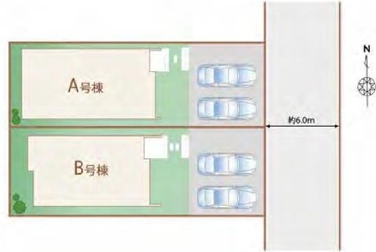 【B号棟】湘南台新築戸建平坦車並列2台駐車可能◎