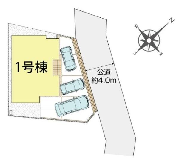【1号棟】藤沢市新築戸建3台駐車可和室