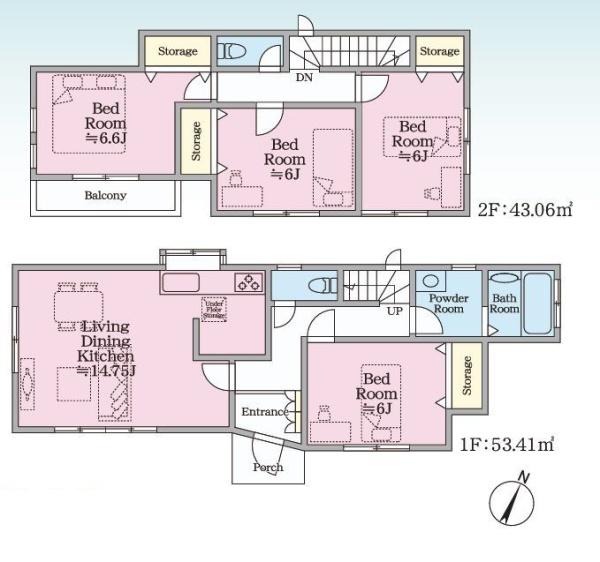 都筑区中古戸建2台駐車可駅歩7分