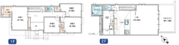 金沢区新築戸建4LDK南西角地ルーフバルコニー