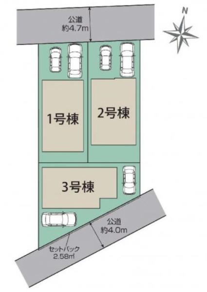 【1号棟】茅ヶ崎市新築戸建2台駐車可長期優良住宅