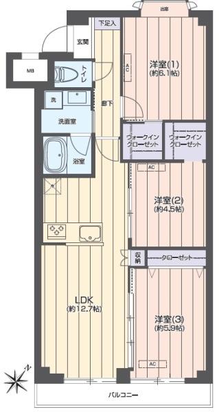 ダイアパレス上大岡第６Ｂ棟