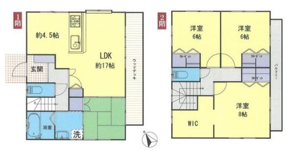 川崎市中古戸建ウッドデッキ車庫