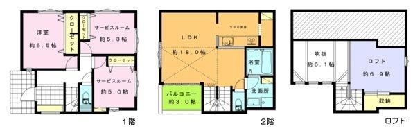 【A号棟】茅ヶ崎市ロフト吹抜け納戸