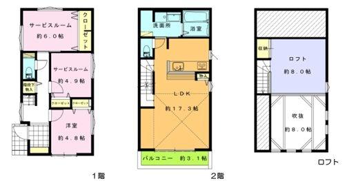 【B号棟】茅ヶ崎市ロフト吹抜け納戸