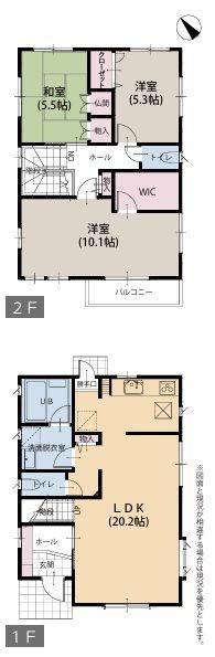 藤沢市中古戸建LDK20帖以上3台駐車可WIC
