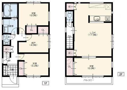 【B号棟】藤沢市新築戸建2台駐車可納戸
