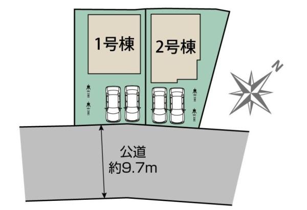 【2号棟】相模原市新築戸建2台駐車可パントリー