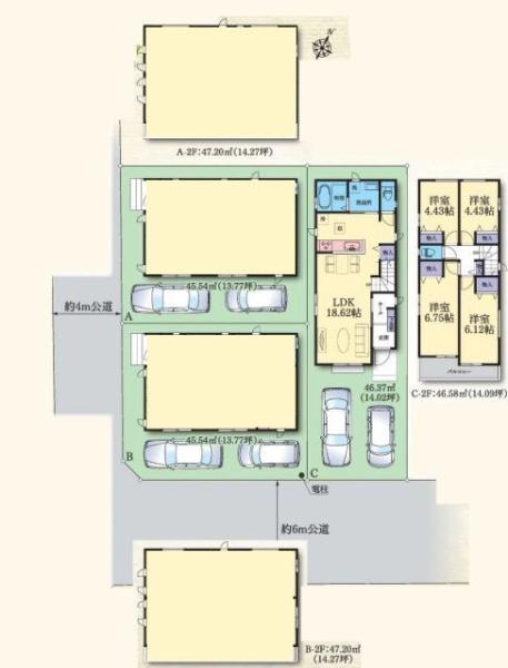 【C号棟】相模原市新築戸建2台駐車可LDK18帖以上