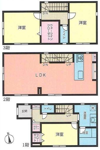南区中古戸建駅歩9分ビルトイン車庫