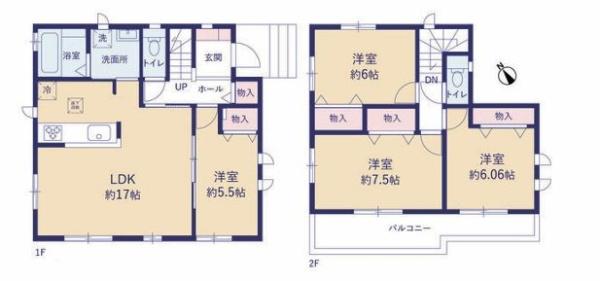 【B号棟】川崎市新築戸建2台駐車可