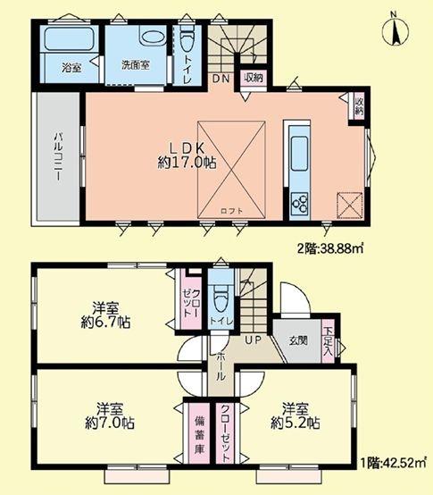旭区新築戸建陽当たり◎角地ロフト