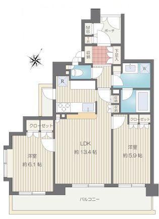 びゅうパルク横濱片倉弐番館【駅歩5分ペット飼育可】