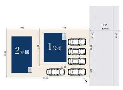 【1号棟】青葉区新築戸建3台駐車可