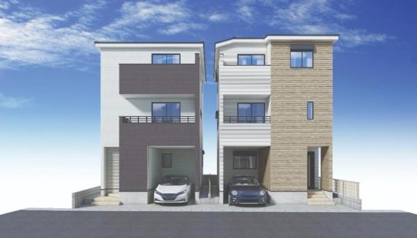 【1号棟】相模原市新築戸建Wバルコニーリビングイン階段