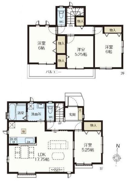【B号棟】藤沢市新築戸建2台駐車可