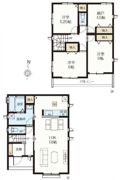 【D号棟】藤沢市新築戸建2台駐車可