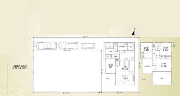 【B号棟】磯子区新築戸建3台駐車可LDK20帖以上