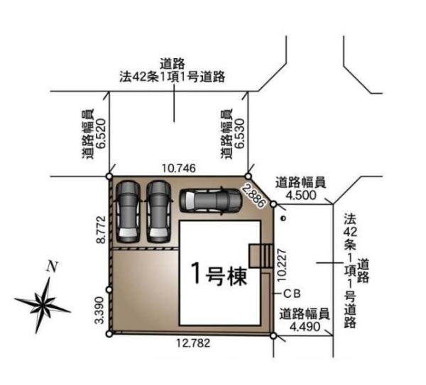 【1号棟】港南区新築戸建角地3台駐車可
