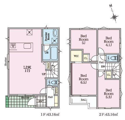 【2号棟】旭区新築戸建WICパントリー