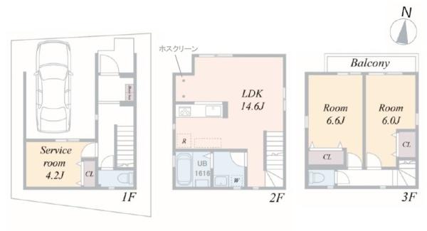 川崎区新築戸建ビルトイン車庫駅歩3分平坦