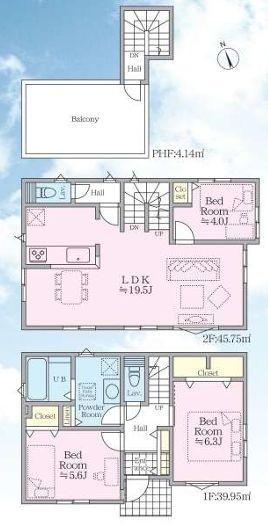 【4号棟】藤沢市新築戸建LDK19帖以上3台駐車可