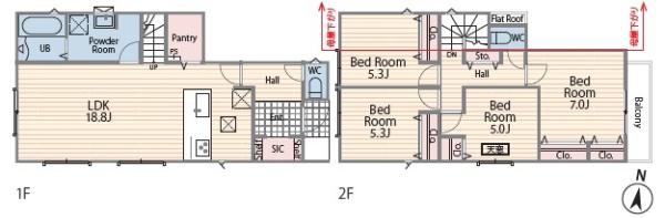【2号棟】港南区新築戸建全居室収納パントリーSIC