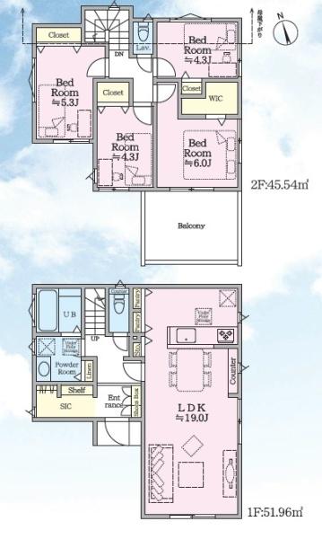 戸塚区新築戸建LDK19帖南向きWICパントリー