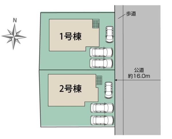 【2号棟】栄区新築戸建3台駐車可LDK18帖以上