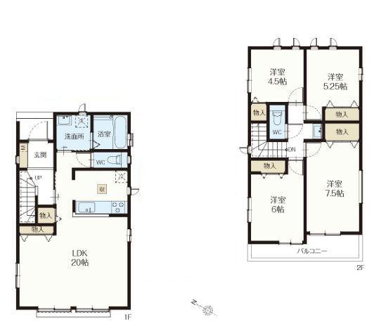 【B号棟】港南区新築戸建2台駐車可LDK20帖以上