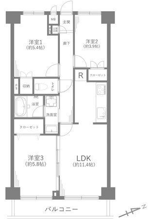 サンライズ鶴見【最上階駅歩6分】