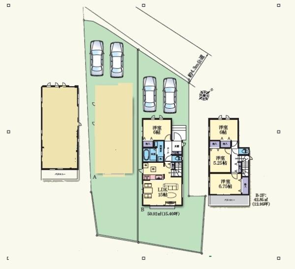 【B号棟】泉区新築戸建閑静な住宅街駐車2台