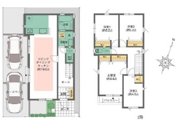 【3号棟】町田市新築戸建カースペース床暖房