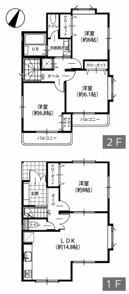 瀬谷区中古戸建リフォーム済南東向き角地駐車2台
