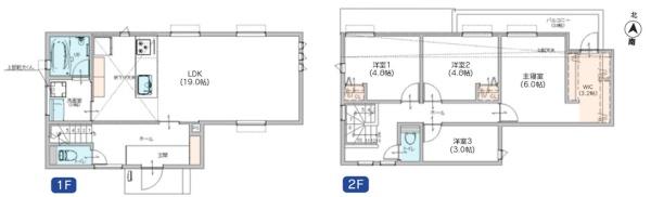 横浜市港南区新築戸建 LDK19帖 大型WIC カースぺ