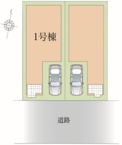 【1号棟】大和市新築戸建勾配天井南面道路カースぺ有
