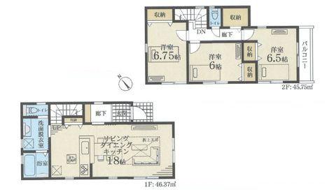 【1号棟】川崎市新築戸建LDK18帖以上駅歩10分