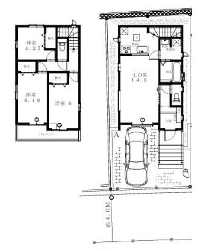 【A号棟】綾瀬市新築戸建　南西道路　カウンターキッチン
