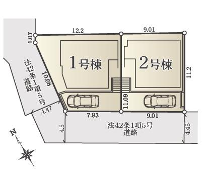 【2号棟】南区新築戸建南西向きカースぺ2駅利用可