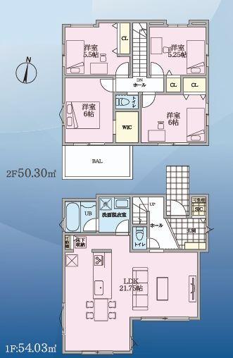 【1号棟】栄区新築戸建2台駐車可LDK21帖以上