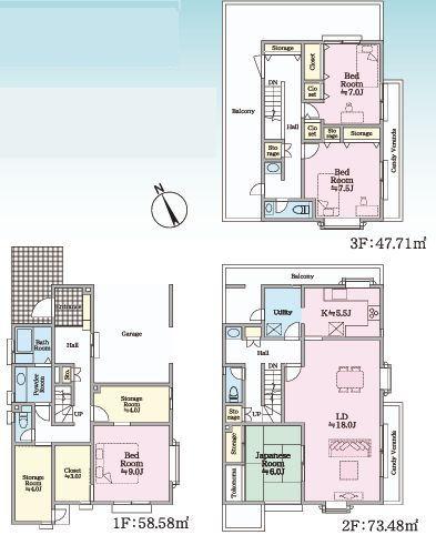 藤沢市中古戸建2台駐車可LDK18帖以上