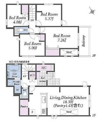 【3号棟】藤沢市新築戸建SICパントリーLDK18帖超
