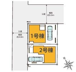 【2号棟】鶴見区新築戸建ビルトイン車庫WIC