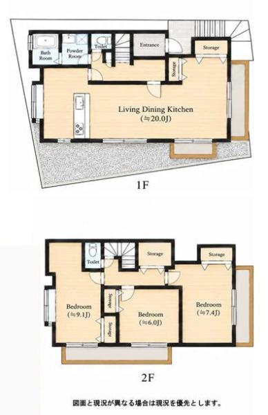 港北区中古戸建LDK20帖以上全居室6帖以上
