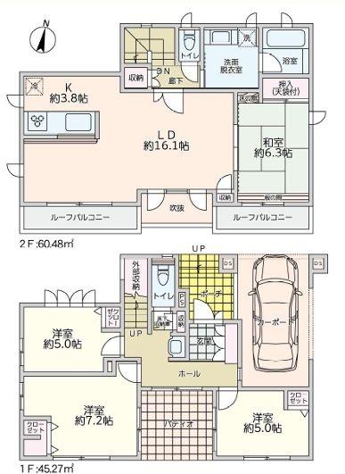 川崎市中古戸建ビルトイン車庫LDK19帖以上