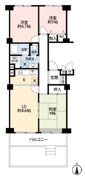 レック東多摩川スカイハイツ3号館