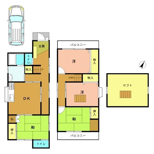 宇治市小倉町山際の中古一戸建