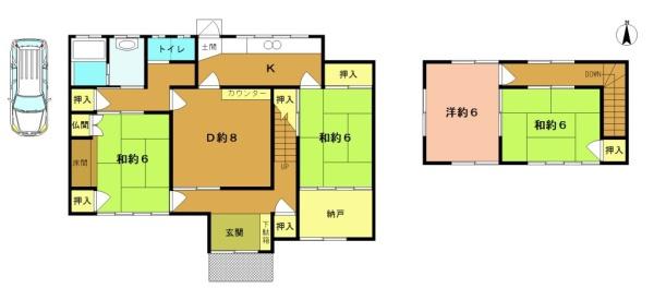 京都市伏見区日野西大道町の中古一戸建
