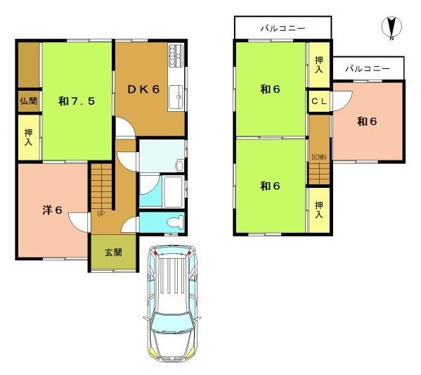 城陽市寺田今堀の中古一戸建